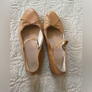 Loeffler Randall Leonie Caramel ballet flat, size 9